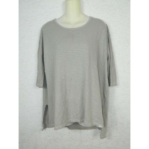Anthropologie Sloane Rogue Tunic Top Size X-Small Gray Tunic with Sheer Back - Picture 1 of 8